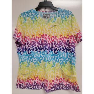 4 Four Butter Soft Scrub Tops Sz M Med Medium Cute Designs 0038